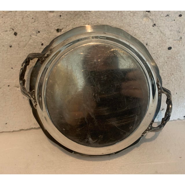 Lidded Bouillon Bowl and Small Silver-Plated Metal Dishes, 20th Century, Set of 3 For Sale - Image 3 of 12