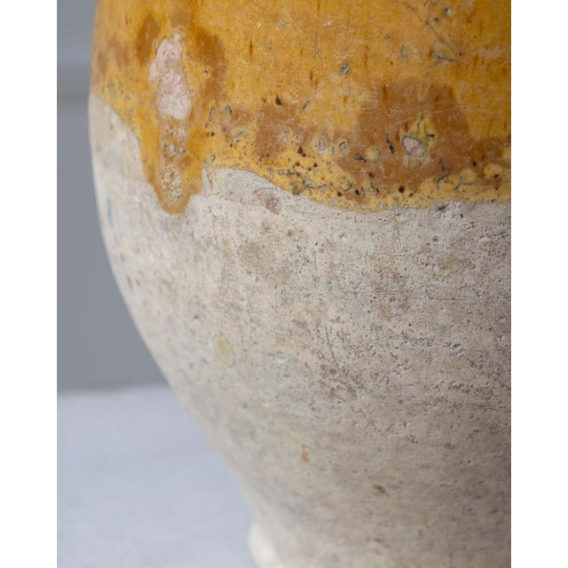 19th Century French Terracotta Confit Pot with Yellow Ochre Glaze For Sale - Image 11 of 12