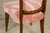 1940s French Parisian Art Deco Oak Dining Chairs in Blush Velvet - Set of 6 For Sale - Image 15 of 18