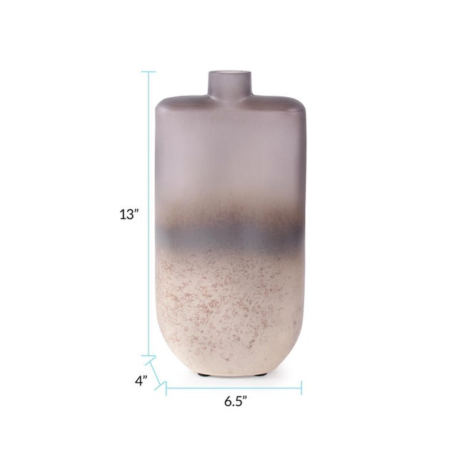 Glass Electric Flow Vase- Short For Sale - Image 7 of 9