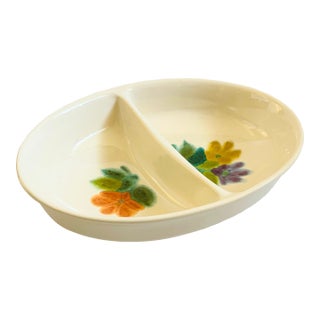 Franciscan Earthenware Divided Oval Serving Bowl For Sale
