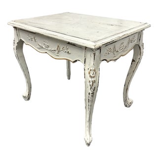 Chippendale Style Cerused Side Table For Sale