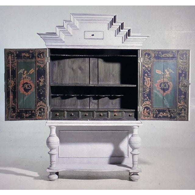 Swedish Baroque Cabinet with Great Interior, 1780 For Sale - Image 16 of 16