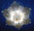 Glass 1960s Clear and Amber Graniglia Murano Flush Mount For Sale - Image 7 of 9