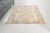 Vintage Turkish Oushak Rug in Cream and Sage Green Geometric Medallion For Sale - Image 6 of 10