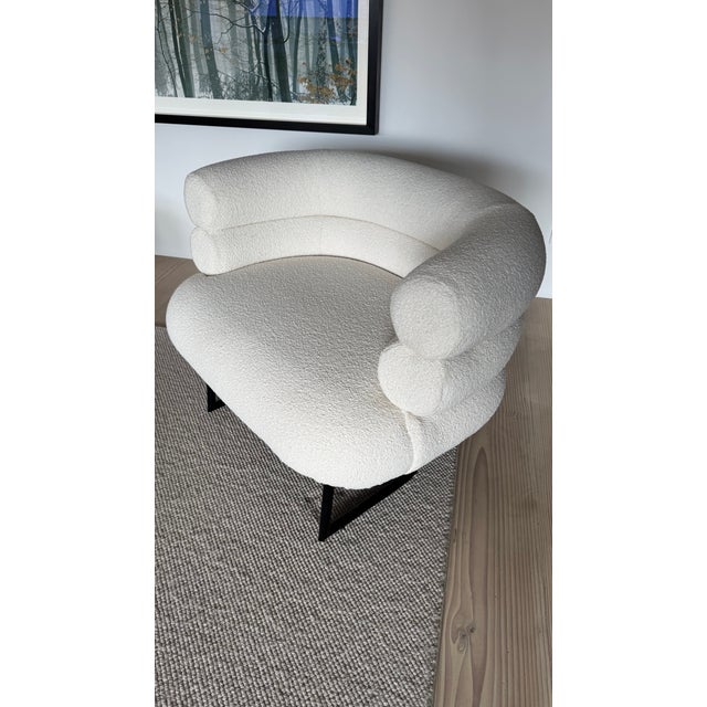 Bibendum Style Armchair in Wool Bouclé, 2009 For Sale - Image 12 of 14