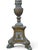 Brass Pair of Tall Neoclassical Empire Style Patinated Brass Candlesticks, 28.25” For Sale - Image 8 of 9