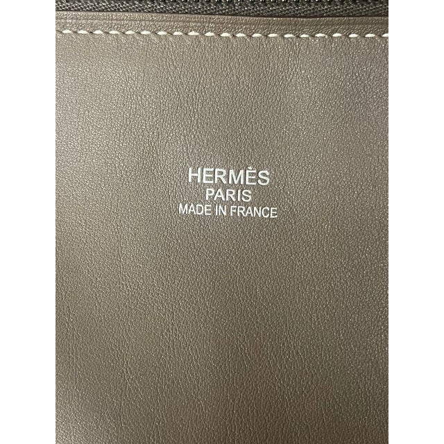 2010s Hermes Bolide Bag Sikkim Relax 45 in Gray For Sale - Image 5 of 12