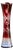 Antique Bohemian Glass Vase with Wheel-Cut Ruby, 1950 For Sale