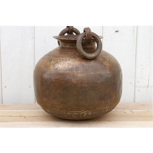 19th Century Rare Antique Polished Brass Planter For Sale - Image 5 of 10