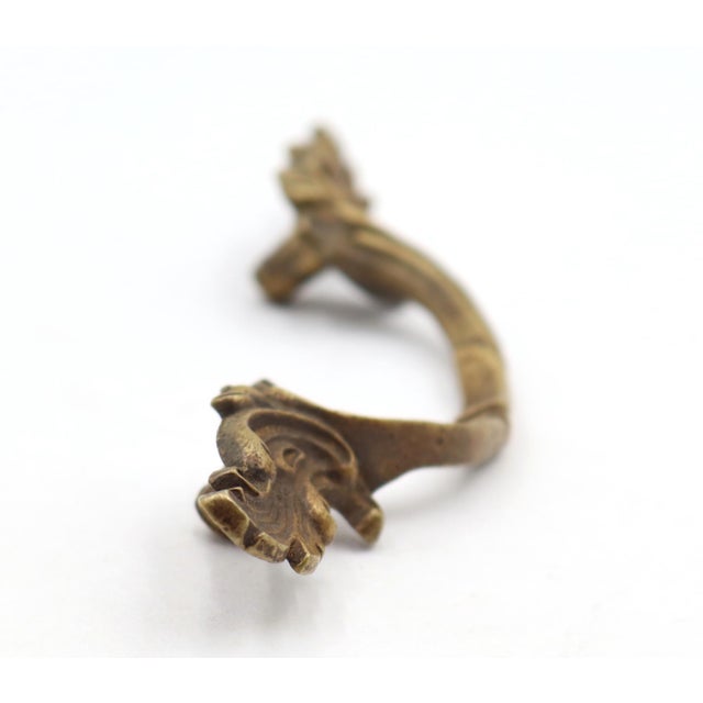 Brass Pair of Vintage 5.625 In. French Provincial Brass Drawer Pulls For Sale - Image 8 of 8