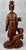 Carved Teak Chinese Female Figure With Removable Head Holding a Ruyi For Sale - Image 4 of 12