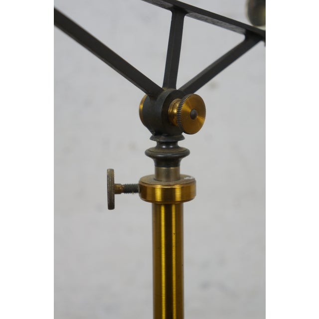 Brass Antique Max Kohl Chemnitz Germany Brass Iron Optical Polariscope Scope 15" For Sale - Image 8 of 17