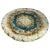 Beige Vintage Circular Beige, Brown and Turquoise Wool Rya Rug, 1970s For Sale - Image 8 of 8