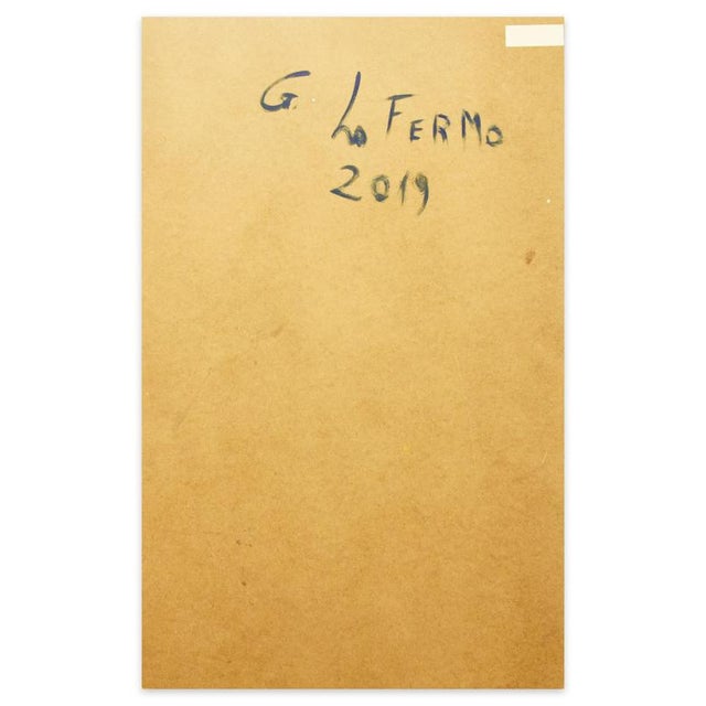 Optical is an original oil on plywood realized by Giorgio Lo Fermo in 2019 Hand-signed and dated by the artist on the...