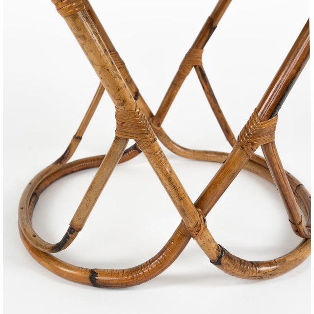 1960s Mid-Century Modern Coffee Table in Bamboo and Rattan by Tito Agnoli, Italy, 1960s For Sale - Image 5 of 13