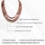 Late 20th Century Style Natural Strawberry Quartz Multi-Strand Statement Necklace, 18" For Sale - Image 12 of 14