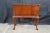 Mid Century Mersman Cherry Queen Anne Shell Carved Lowboy Chest Console Table For Sale - Image 16 of 18