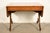 Baker Furniture Regency Inlaid Yew Wood Writing Desk or Console Table, Circa 1980s For Sale - Image 16 of 17