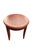 1970s Vintage Pair of Round Cherry Wood End Tables Tapered Legs For Sale - Image 5 of 7
