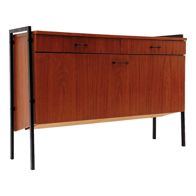 Teak Shoe Cabinet with Hinged Door, Germany, 1960s For Sale