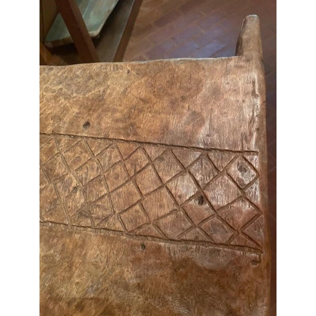 1960s 1960s Carved Wooden Swing Hut Door Batonga Zambezi Africa Tribal For Sale - Image 5 of 12