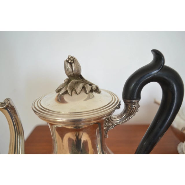 19th-Century French Coffee Service Set from Christofle, Set of 4 For Sale - Image 3 of 12