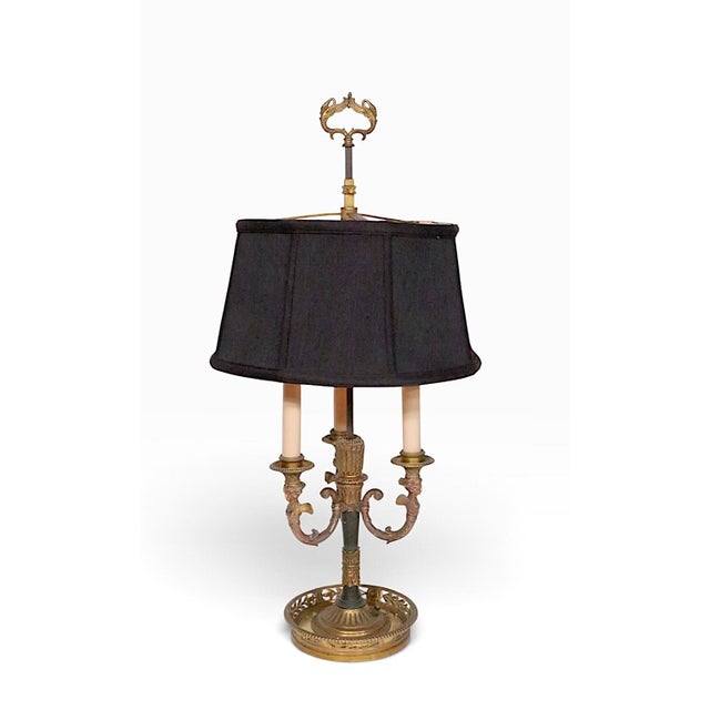 Vintage French Bouillotte Table Lamp For Sale - Image 9 of 18
