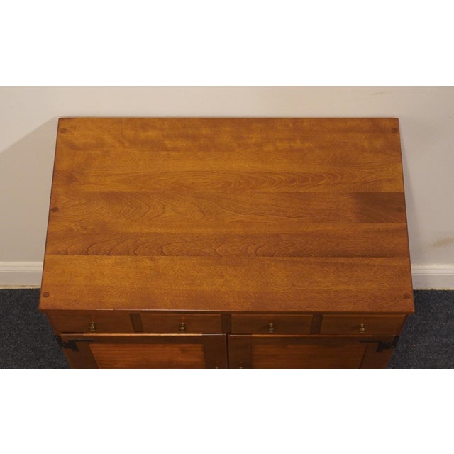 Ethan Allen Heirloom Nutmeg Maple CRP Custom Room Plan 30" Shutter Door Cabinet 10-4511 For Sale - Image 9 of 12