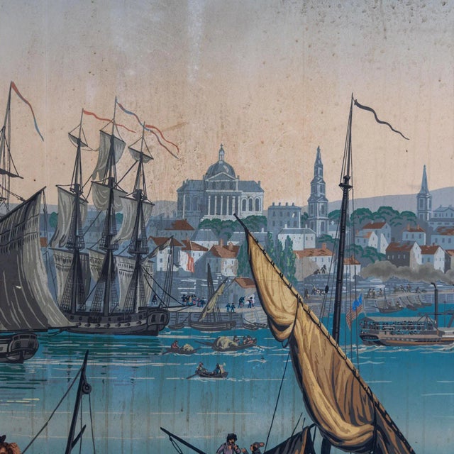 Boston Harbor from Views of North America from Zuber Et Cie, France For Sale - Image 5 of 9