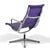 Purple Eames Aluminum Group Lounge Chairs by Herman Miller (Pair in Purple) For Sale - Image 8 of 13