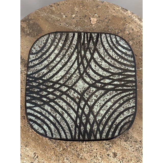 Mid-Century Modern 1950s Ingrid Atterberg for Upsala-Ekeby Large Ceramic Dish For Sale - Image 3 of 7