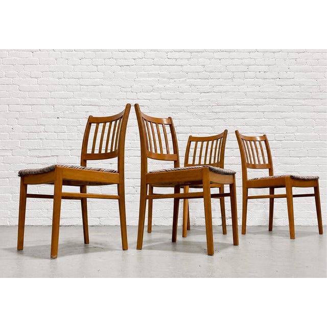 Set of 4 Danish Modern Teak Dining Chairs| Mid Century Scandinavian Chairs, 1960s For Sale - Image 13 of 14