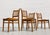 Set of 4 Danish Modern Teak Dining Chairs| Mid Century Scandinavian Chairs, 1960s For Sale - Image 13 of 14