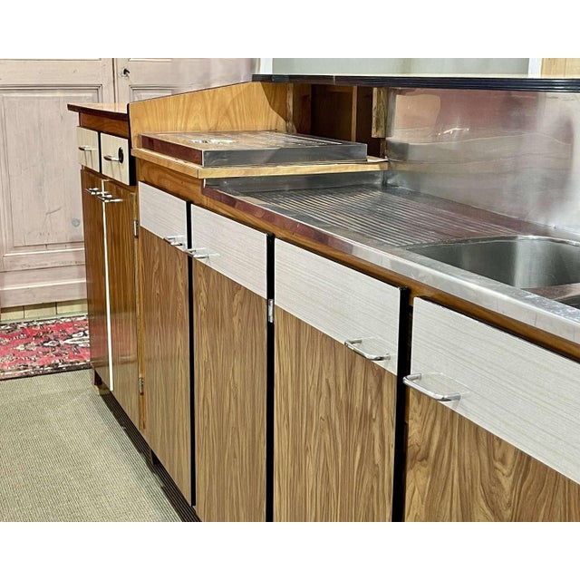 Formica Bar Counter with Rounded Corners, 1960s For Sale - Image 3 of 13