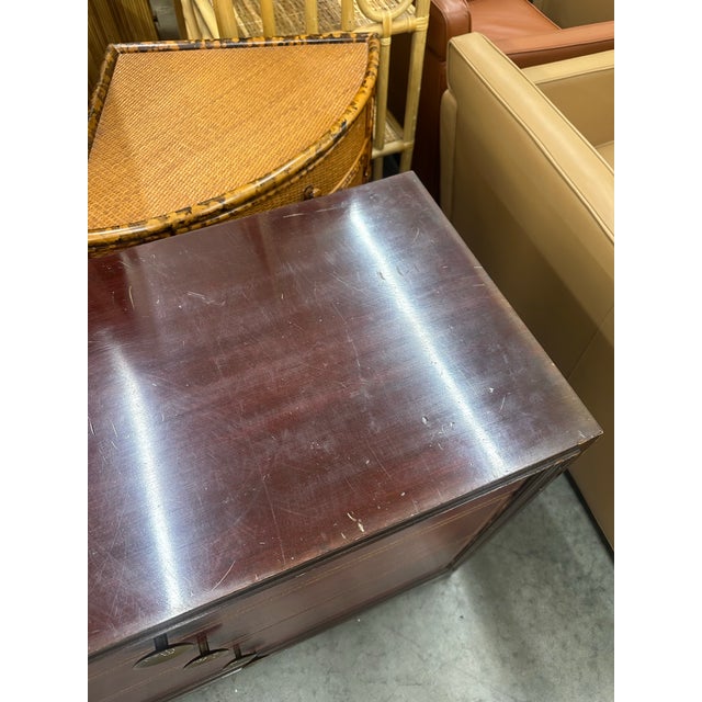 Brown 1950s Tommi Parzinger for Charak Modern Chest of Drawers For Sale - Image 8 of 9