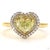 This ring from our contemporary estate collection centers on a 1.02-carat yellow yellow diamond in a romantic heart shape....