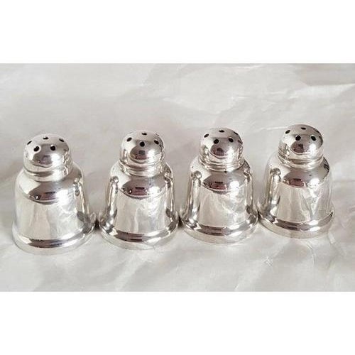 Antique Art Deco American Silver Pepperettes from L Brothers, 1920s, Set of 2 For Sale - Image 4 of 10