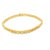 14k Yellow Gold Men's Solid Link Chain Bracelet For Sale - Image 4 of 9