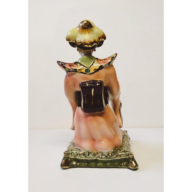 Geisha Porcelain Sculpture by Girardi, 1950 For Sale - Image 3 of 10