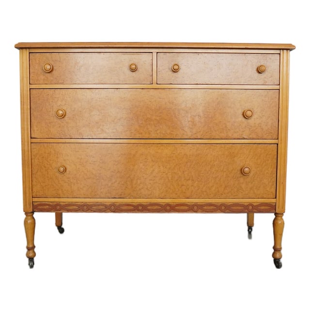 Vintage Warren Furniture Co. 4-Drawer Dresser For Sale