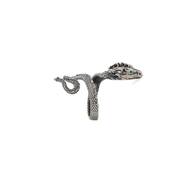 Sterling Silver Rebirth Snake Ring, Size 5 For Sale - Image 11 of 11
