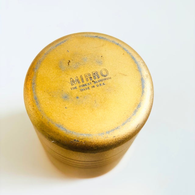 Mid Century Matte Gold Vintage Cocktail Shaker by Mirro For Sale - Image 10 of 10