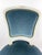 Vintage Louis XV Style Painted Wood Chair With Blue Velvet Upholstery For Sale - Image 10 of 16