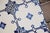 1920s Antique 1920s Portuguese Art Deco Tiles Cobalt Blue Floral Crosses Set of 16 For Sale - Image 5 of 14