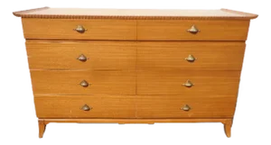 Vintage Rway Dresser Art Deco Tall Chest of Drawers Wood Mid Century Storage