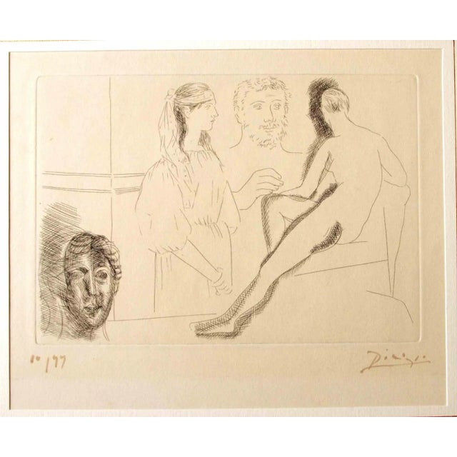1920s Pablo Picasso, Sculpteur devant sa Sculpture, Etching, 1927 For Sale - Image 5 of 5