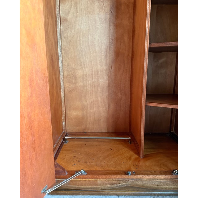 Wood Art Deco English Wardrobe, 1890s For Sale - Image 7 of 18