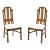 Broyhill Premier Mid 20th Century Oak Brutalist Style Dining Side Chairs - Pair B For Sale