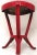Early 20th Century Antique American Steel & Wrougt Iron Folk Art Painted Dairy Farm Milking Stool For Sale - Image 5 of 13